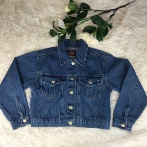 Vintage No Excuses Denim Jacket: Size 10
